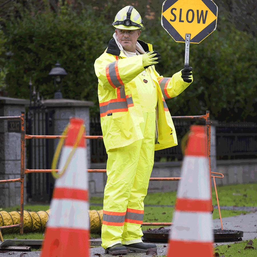 Hi-Vis Work Wear Pioneer 150D Waterproof Hi Vis Safety Bib Pants | XS-5XL 10 Hi-Vis Work Wear Pioneer 150D Waterproof Hi Vis Safety Bib Pants | XS-5XL