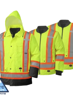 Pioneer Hi-Vis 6-In-1 Winter Work Parka | XS-5XL Hi-Vis Work Wear