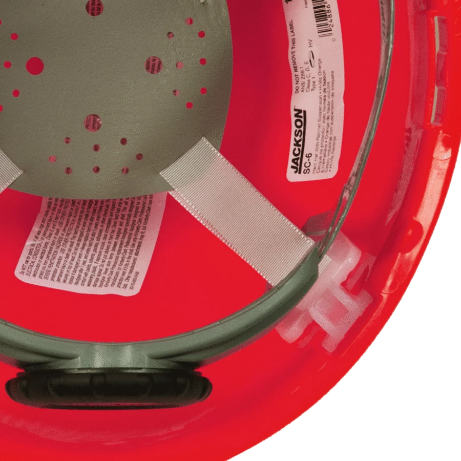 Jackson Safety Jackson SC-6 Premium Type 1 Front Brim 4-Point Ratchet Suspension Hard Hats Personal Protective Equipment 23 Jackson Safety Jackson SC-6 Premium Type 1 Front Brim 4-Point Ratchet Suspension Hard Hats Personal Protective Equipment