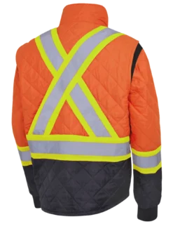 Pioneer Quilted Poly Hi Vis Freezer Jacket | S-5XL