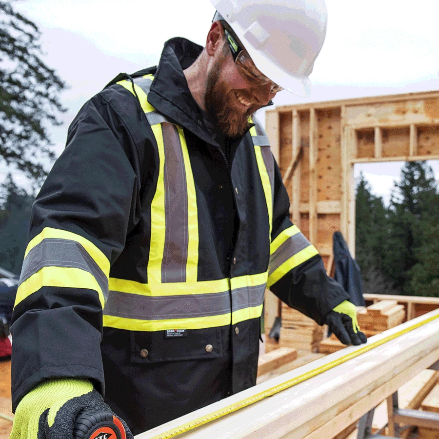 Pioneer Hi-Vis Waterproof Quilted Safety Parka | S-5XL 17 Pioneer Hi-Vis Waterproof Quilted Safety Parka | S-5XL