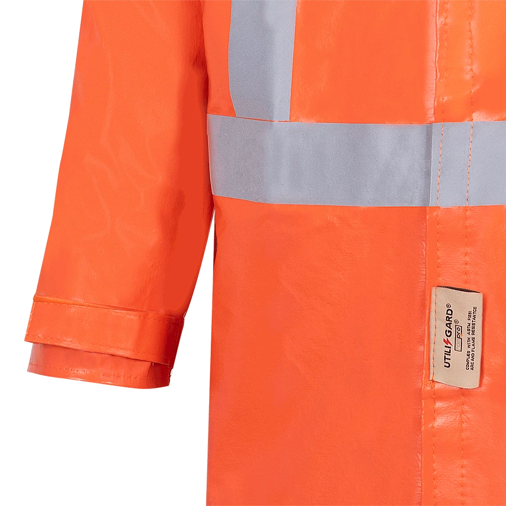 Ranpro Utili-Gard® FR/ARC Rated Jacket - PVC Coated Nomex®/Kevlar® | Orange | Sizes XSmall - 4XL 7 Ranpro Utili-Gard® FR/ARC Rated Jacket - PVC Coated Nomex®/Kevlar® | Orange | Sizes XSmall - 4XL