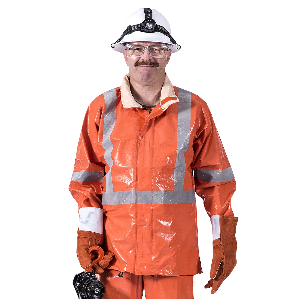 Ranpro Utili-Gard® FR/ARC Rated Jacket - PVC Coated Nomex®/Kevlar® | Orange | Sizes XSmall - 4XL 8 Ranpro Utili-Gard® FR/ARC Rated Jacket - PVC Coated Nomex®/Kevlar® | Orange | Sizes XSmall - 4XL