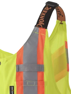 Pioneer Poly Knit Traffic Safety Overall With Breathable Mesh Leg Panels | Yellow | M-4XL