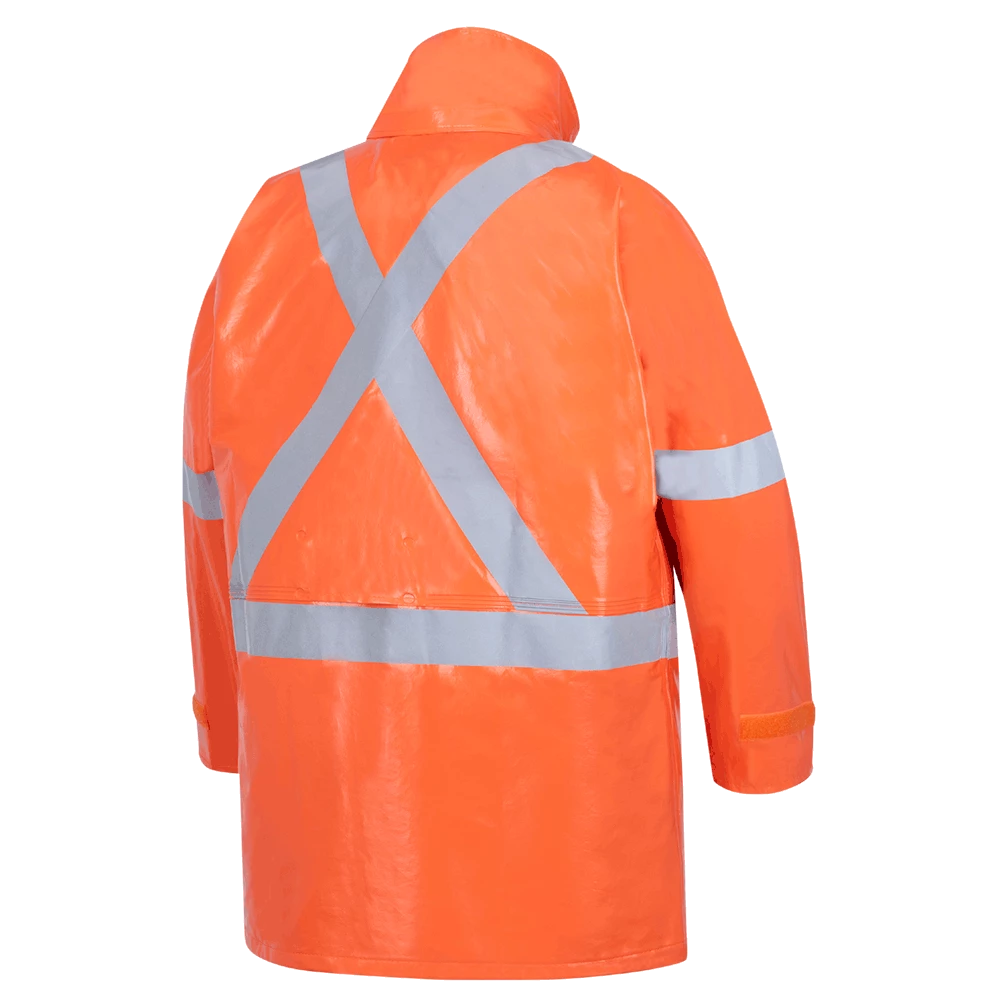 Ranpro Utili-Gard® FR/ARC Rated Jacket - PVC Coated Nomex®/Kevlar® | Orange | Sizes XSmall - 4XL 4 Ranpro Utili-Gard® FR/ARC Rated Jacket - PVC Coated Nomex®/Kevlar® | Orange | Sizes XSmall - 4XL