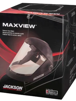 Jackson Safety Jackson Maxview™ Series 370 Speed Dial™ Premium Ratcheting Adjustment Faceshield Kit - Clear Anti-Fog Visor
