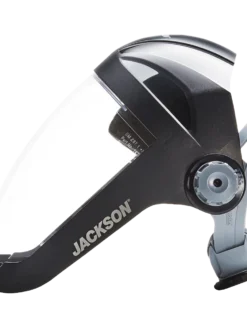 Jackson Safety Personal Protective Equipment Jackson Quad™ 500 Supreme Multi-Purpose Face Shield Kit With 370 Speed Dial™ Ratchet System - Clear Anti-Fog Visor