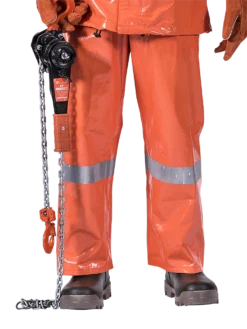 Flame Resistant Work Wear Ranpro Utili-Gard® FR/ARC Rated Bib Pants - PVC Coated Nomex®/Kevlar® | Orange | Sizes XS - 4XL