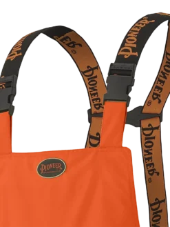 Hi-Vis Work Wear Pioneer Trilobal 300D Ripstop Waterproof Safety Bib Pants | S-4XL