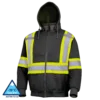 Pioneer Heavyweight Polyester Fleece Safety Hoodie | S-4XL Hi-Vis Work Wear