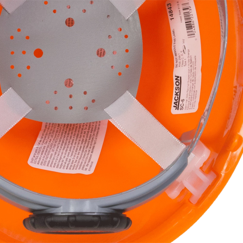 Jackson Safety Jackson SC-6 Premium Type 1 Front Brim 4-Point Ratchet Suspension Hard Hats Personal Protective Equipment 27 Jackson Safety Jackson SC-6 Premium Type 1 Front Brim 4-Point Ratchet Suspension Hard Hats Personal Protective Equipment