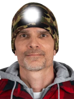 Work Hats Pioneer Knit Toque With LED Headlight