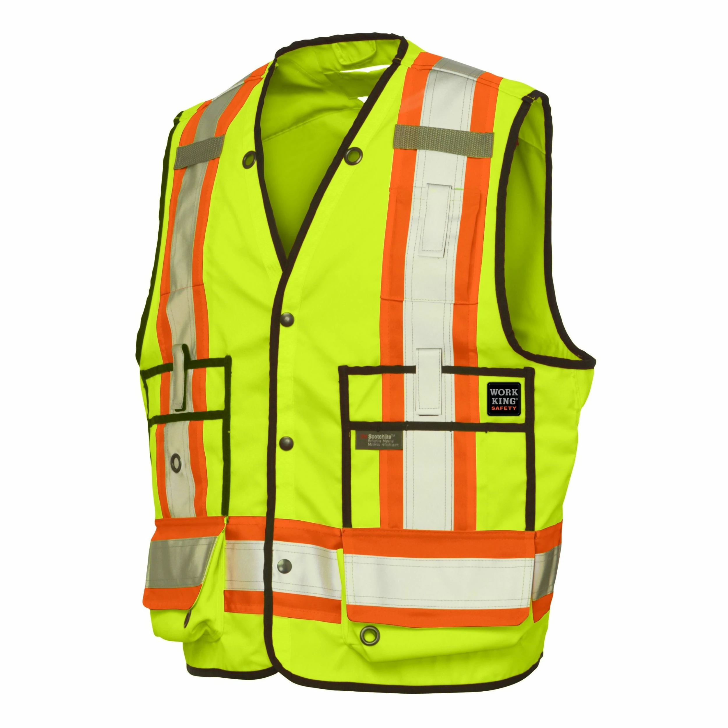 Tough Duck S313 High Visibility Surveyor Safety Vest | XS-5XL 5 Tough Duck S313 High Visibility Surveyor Safety Vest | XS-5XL