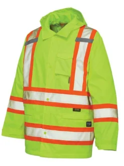 Tough Duck S372 300D Waterproof Breathable Ripstop Safety Rain Jacket | XS-5XL 18 Tough Duck S372 300D Waterproof Breathable Ripstop Safety Rain Jacket | XS-5XL