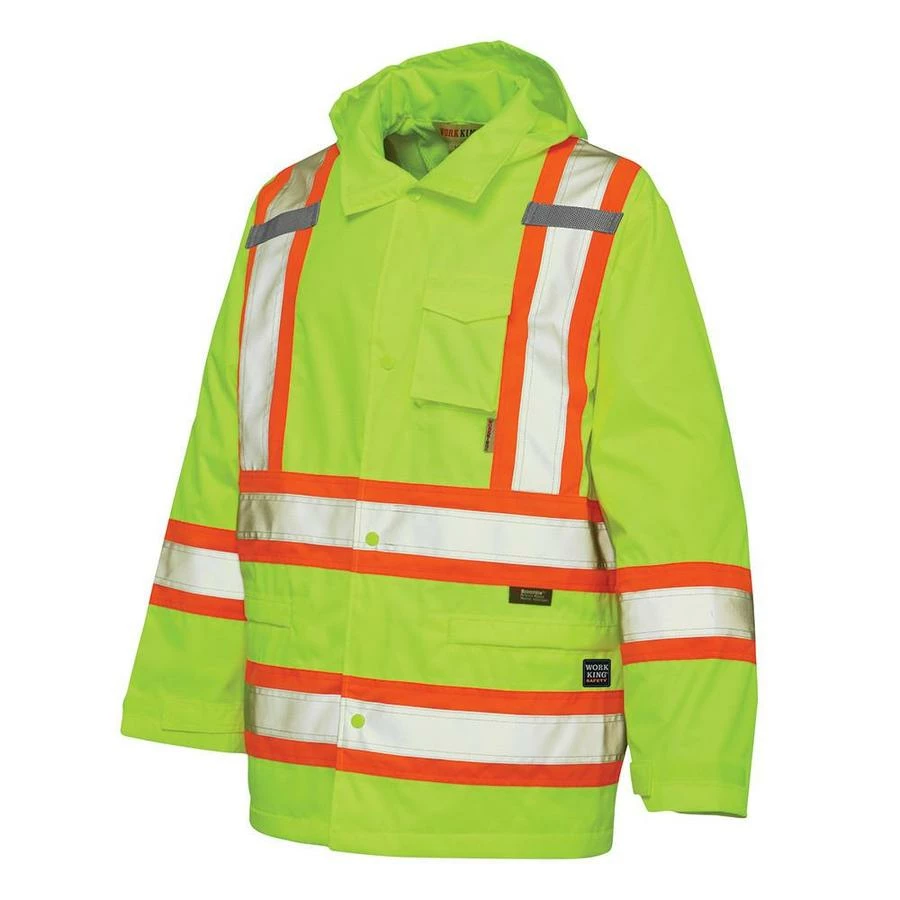 Tough Duck S372 300D Waterproof Breathable Ripstop Safety Rain Jacket | XS-5XL 9 Tough Duck S372 300D Waterproof Breathable Ripstop Safety Rain Jacket | XS-5XL