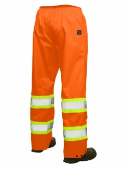 Tough Duck S374 300D Waterproof Breathable Ripstop Safety Rain Pants | XS-5XL