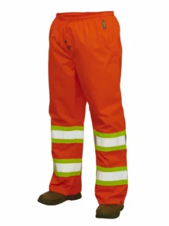 Tough Duck S374 300D Waterproof Breathable Ripstop Safety Rain Pants | XS-5XL