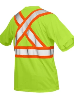 Tough Duck S392 Premium Polyester Micro Mesh Safety T-Shirt With Pocket | XS-7XL Hi-Vis Work Wear