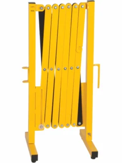 Zenith Safety Yellow Expandable Barriers - 37" Tall X 11-Ft Length Safety Supplies