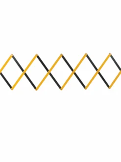 Zenith Safety Yellow Expandable Barriers - 37" Tall X 11-Ft Length Safety Supplies