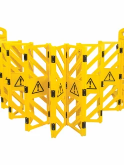 Zenith Safety Yellow Portable Mobile Barriers - 40" Tall X 13-Ft Length Safety Supplies