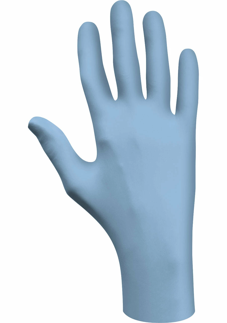 Work Gloves Showa 7500PF Blue Nitrile 4-Mil Biodegradable Powder-Free Examination Gloves - Box Of 100 3 Work Gloves Showa 7500PF Blue Nitrile 4-Mil Biodegradable Powder-Free Examination Gloves - Box Of 100