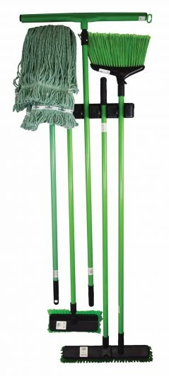 Globe Commercial Products Cleaning Tools Long Handle Tool Holder - 5 Tool 5 Globe Commercial Products Cleaning Tools Long Handle Tool Holder - 5 Tool