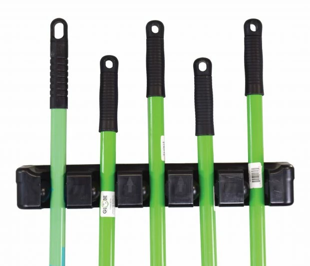 Globe Commercial Products Cleaning Tools Long Handle Tool Holder - 5 Tool 3 Globe Commercial Products Cleaning Tools Long Handle Tool Holder - 5 Tool