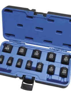 Power Tool Accessories Jet 3/8" Dr. Impact Socket Set - SAE - 6 Point - 12 Piece