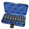 Jet 3/8" Dr. Deep Impact Socket Set - SAE Deep - 6 Point - 12 Piece Power Tool Accessories 1 Jet 3/8" Dr. Deep Impact Socket Set - SAE Deep - 6 Point - 12 Piece Power Tool Accessories