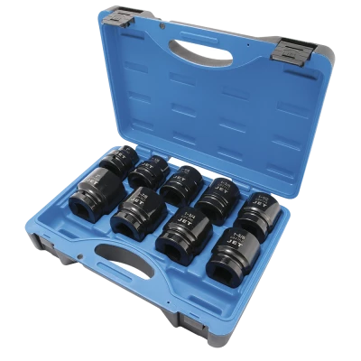 Power Tool Accessories Jet 1" Dr. Impact Socket Set - SAE - 6 Point - 18 Piece 3 Power Tool Accessories Jet 1" Dr. Impact Socket Set - SAE - 6 Point - 18 Piece