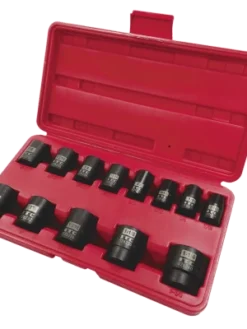 ITC 1/2" Dr. Impact Socket Set - SAE - 6 Point - 13 Piece