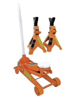 Strongarm 2-1/2 Ton Service Jack Plus 3 Ton Vehicle Stand Set Automotive Equipment