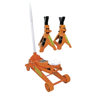 Strongarm 2-1/2 Ton Service Jack Plus 3 Ton Vehicle Stand Set Automotive Equipment 3 Strongarm 2-1/2 Ton Service Jack Plus 3 Ton Vehicle Stand Set Automotive Equipment