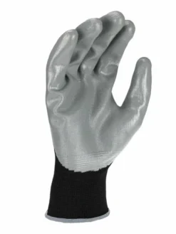 Work Gloves Radians Lightweight Polyester Glove With Smooth Nitrile Palm - Pack Of 12 Pairs