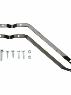 Globe Commercial Products Metal Broom Brace With Black Powder Coat And Wing Nuts In Poly Bag Cleaning Tools