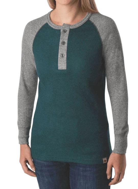 Stanfields Work Wear Stanfield's 1369 Women's Heritage Waffle Henley | Sizes S - 2XL 4 Stanfields Work Wear Stanfield's 1369 Women's Heritage Waffle Henley | Sizes S - 2XL
