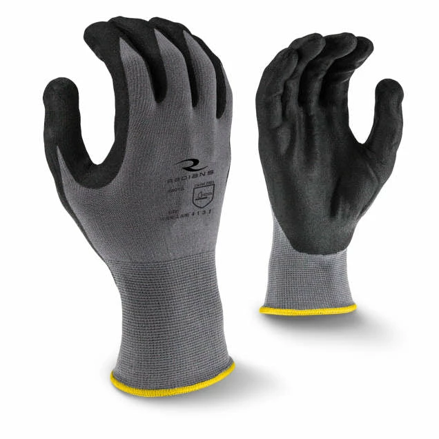 Work Gloves Radians Nylon Glove With Foam Nitrile Gripper Palm - Pack Of 12 Pairs 3 Work Gloves Radians Nylon Glove With Foam Nitrile Gripper Palm - Pack Of 12 Pairs